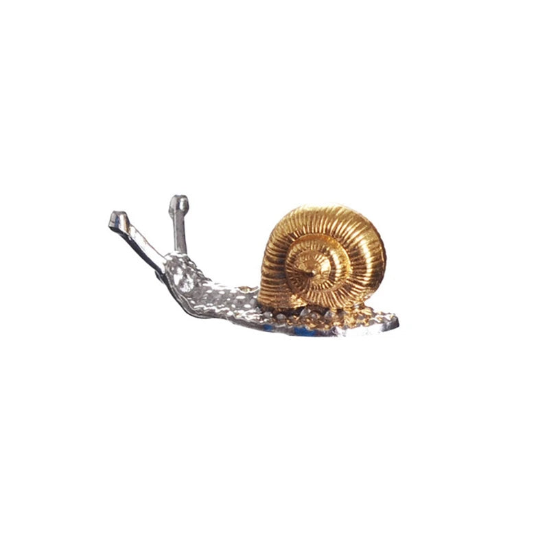 Handcrafted Alloy Snail Deco