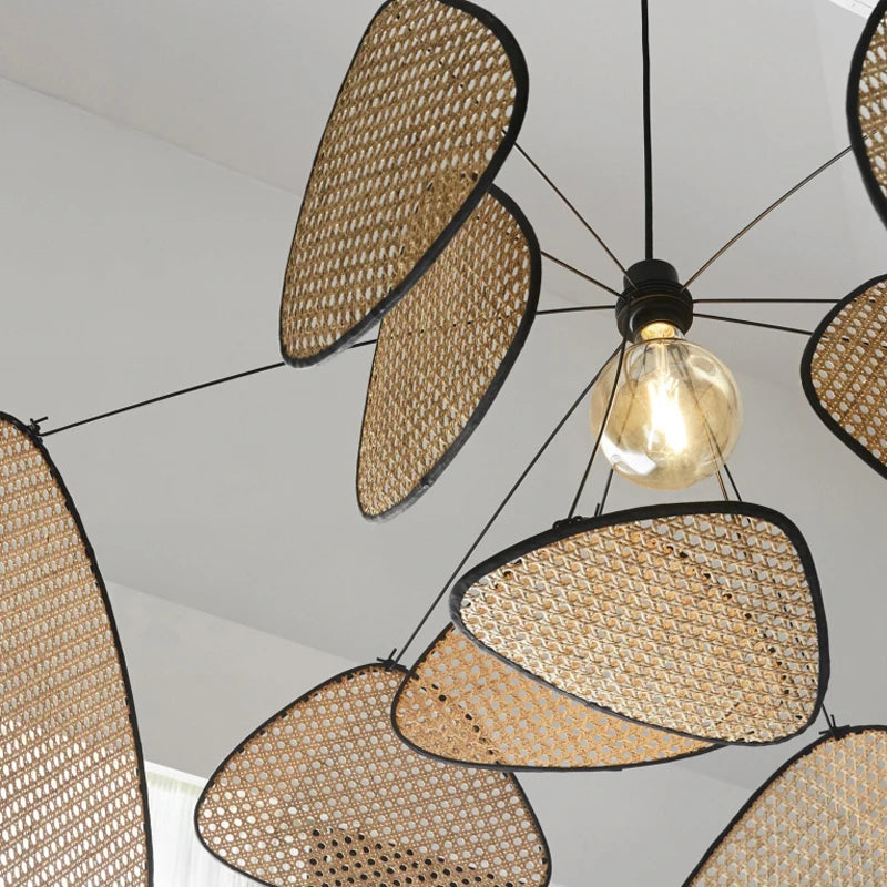 Handcrafted Rattan Chandelier