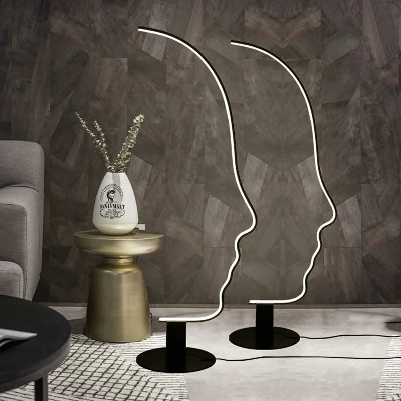 Modern Nordic Face Floor Lamp