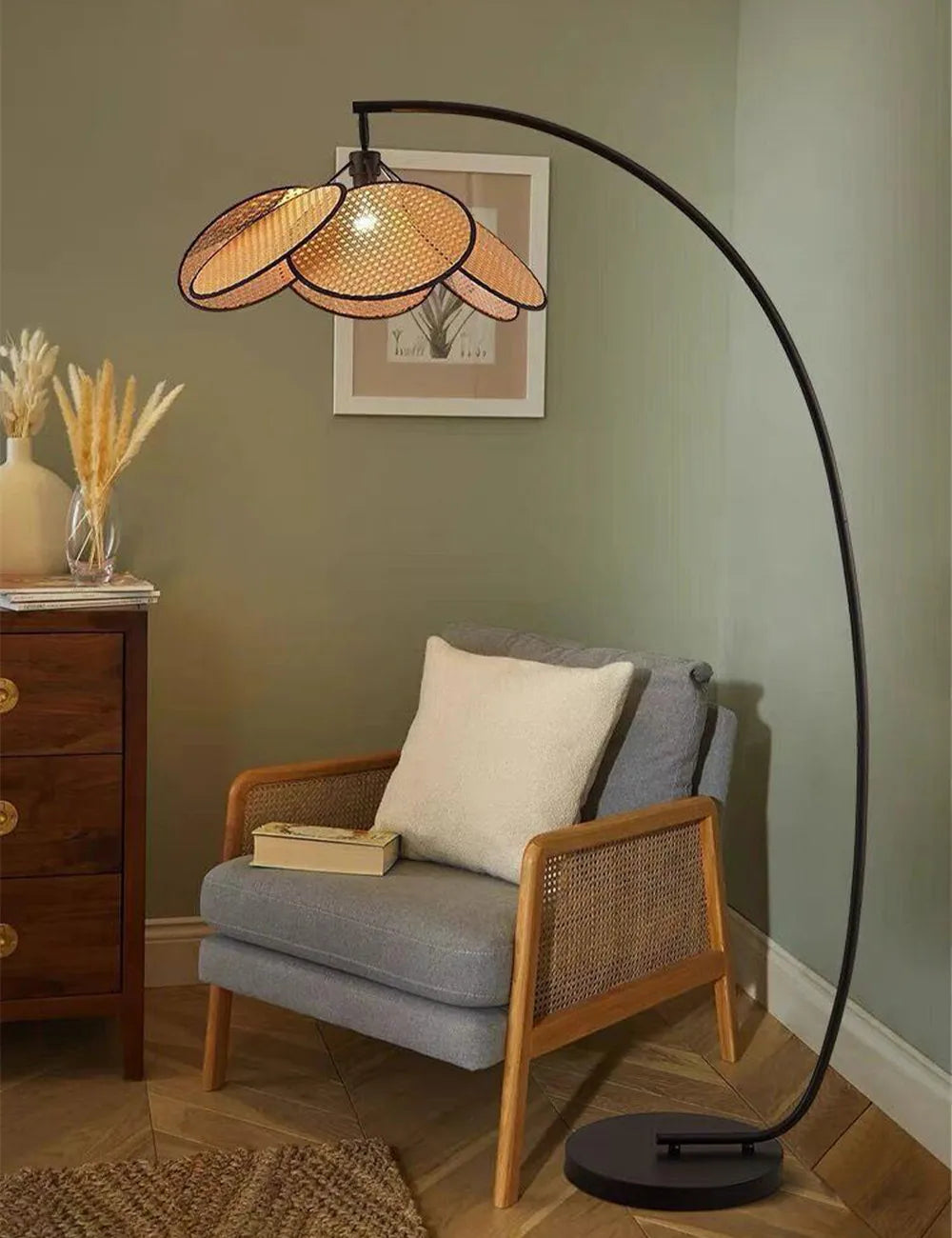 Handcrafted Rattan Dining Room Lamp