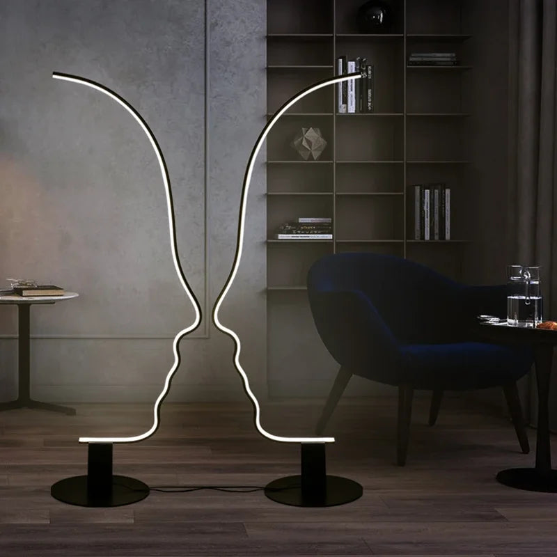 Modern Nordic Face Floor Lamp